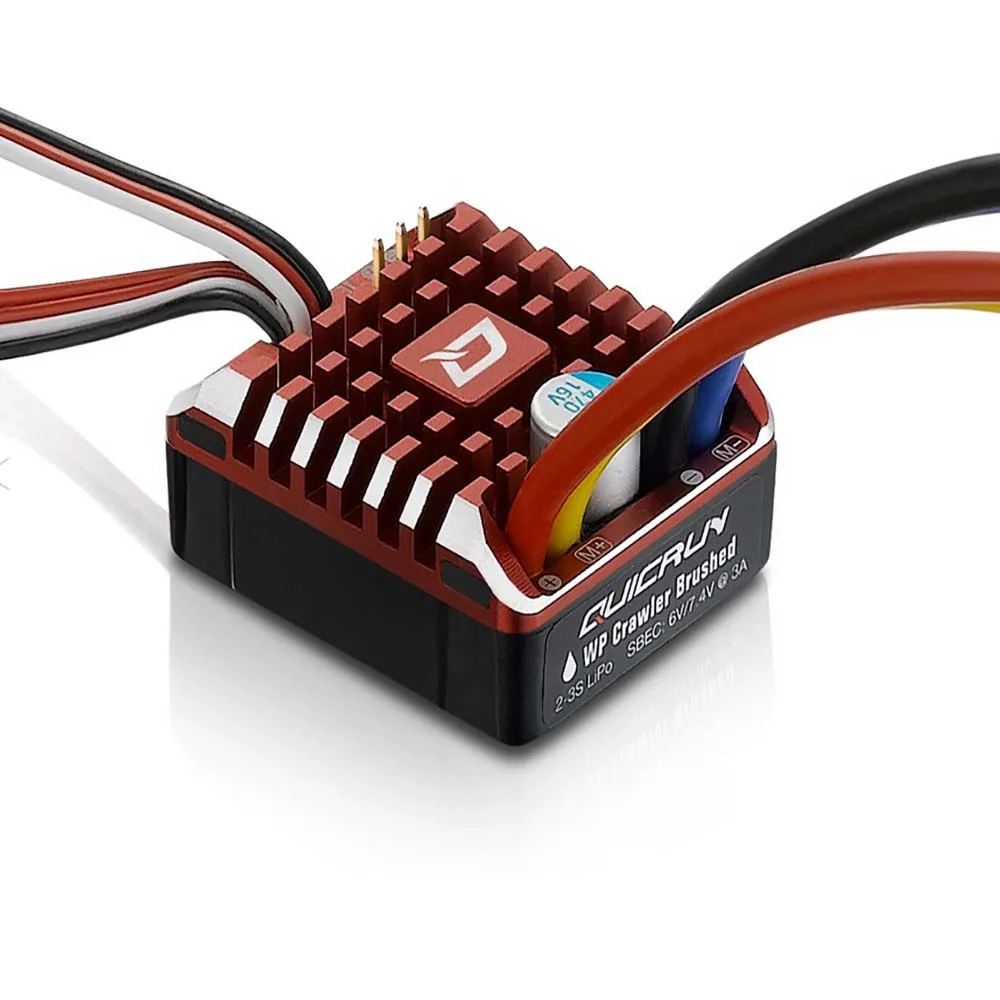 

Hobbywing quirun WP1080 80A гусеничный водонепроницаемый матовый ESC встроенный BEC 2-3S Lipo с фотографией для радиоуправляемого автомобиля 1/10 1/8