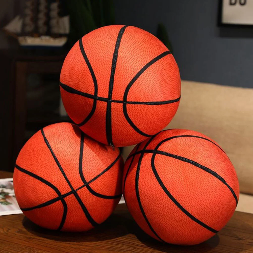 

Basketball Pillow Cushion Sports Toy Plush Soft Stuff Girls Pp Cotton Kids Home