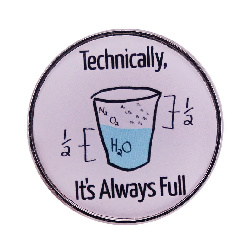 

It Is Always Technically Complete Enamel Pin Wrap Clothes Lapel Brooch Fine Badge Fashion Jewelry Friend Gift