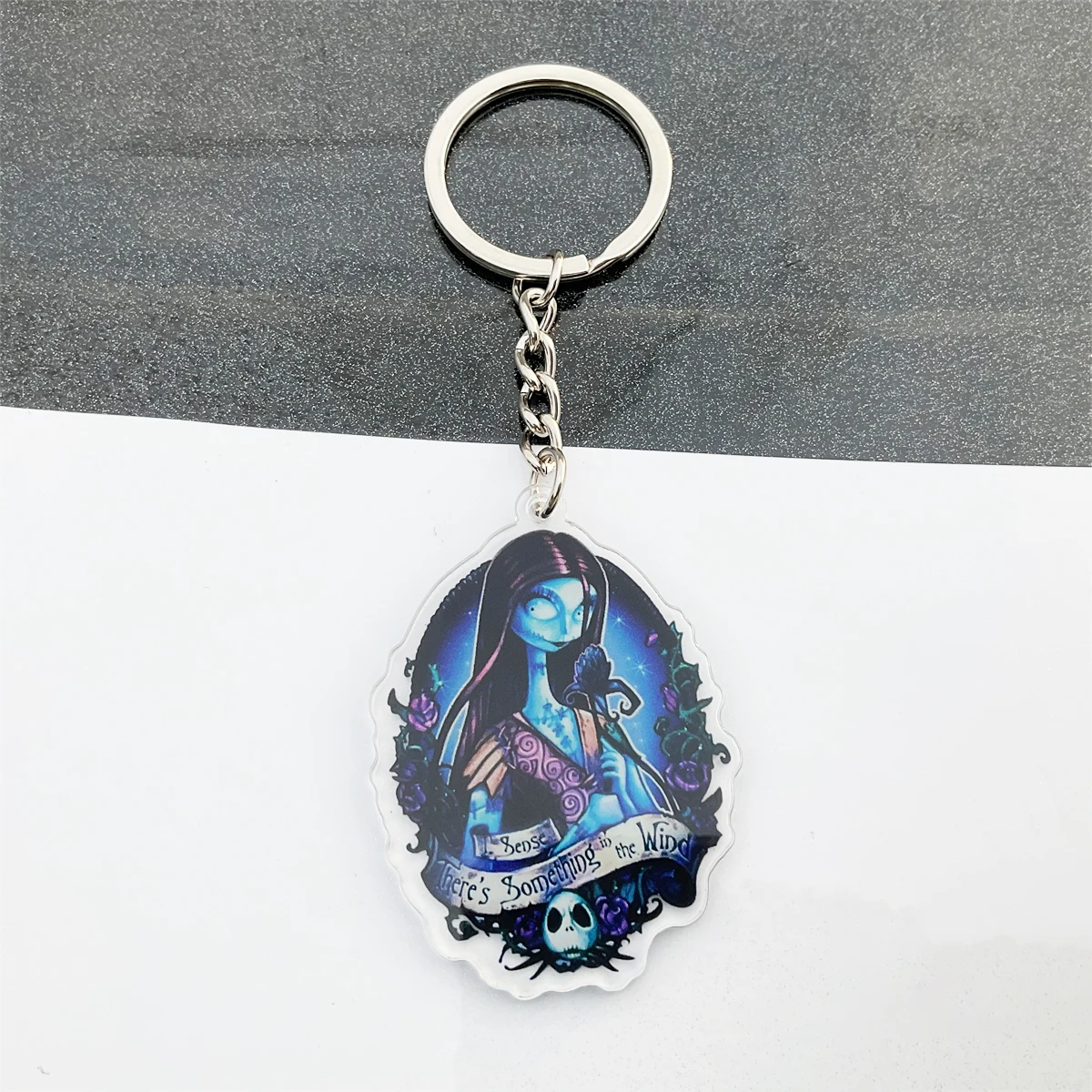 Exquisite Cartoon Acrylic Keychains Pendant Keyring Zinc Alloy Chain Bag Key Holder Women Children Jewelry Birthday Gifts