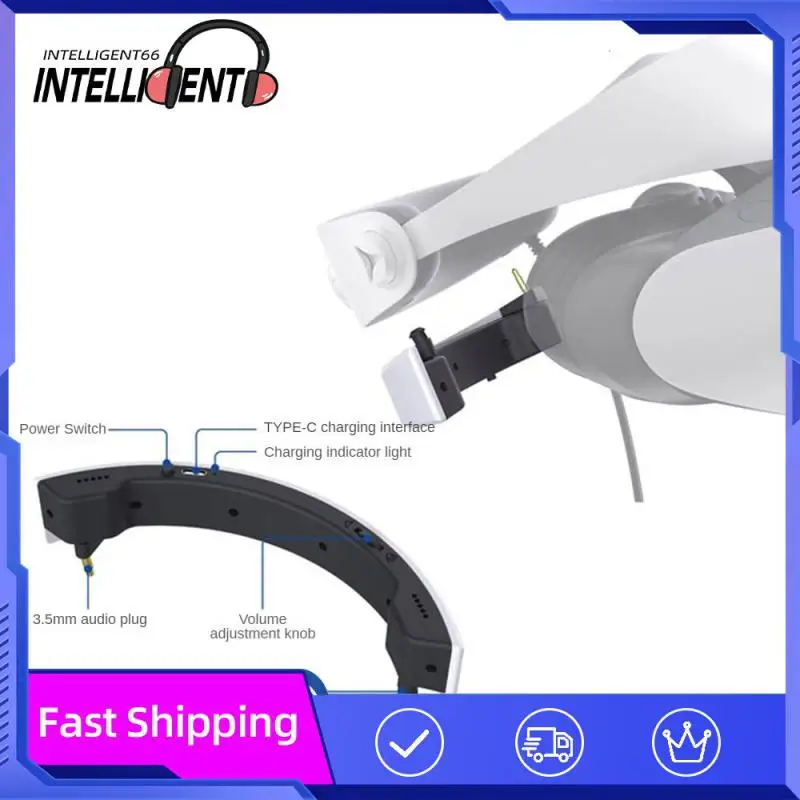 

Portable External Amplifier 300mah Stereo Player Mini Not Easily Detached Mini Speaker For Psvr2 Accessoires Half Round Fit