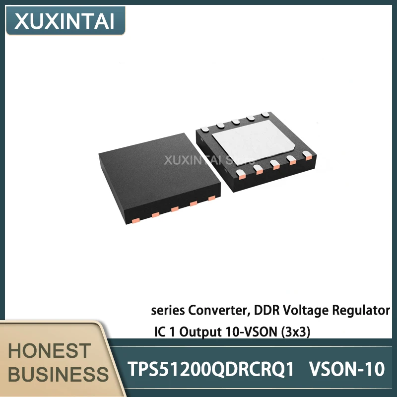 

10Pcs/Lot TPS51200QDRCRQ1 TPS51200 series Converter, DDR Voltage Regulator IC 1 Output 10-VSON (3x3)