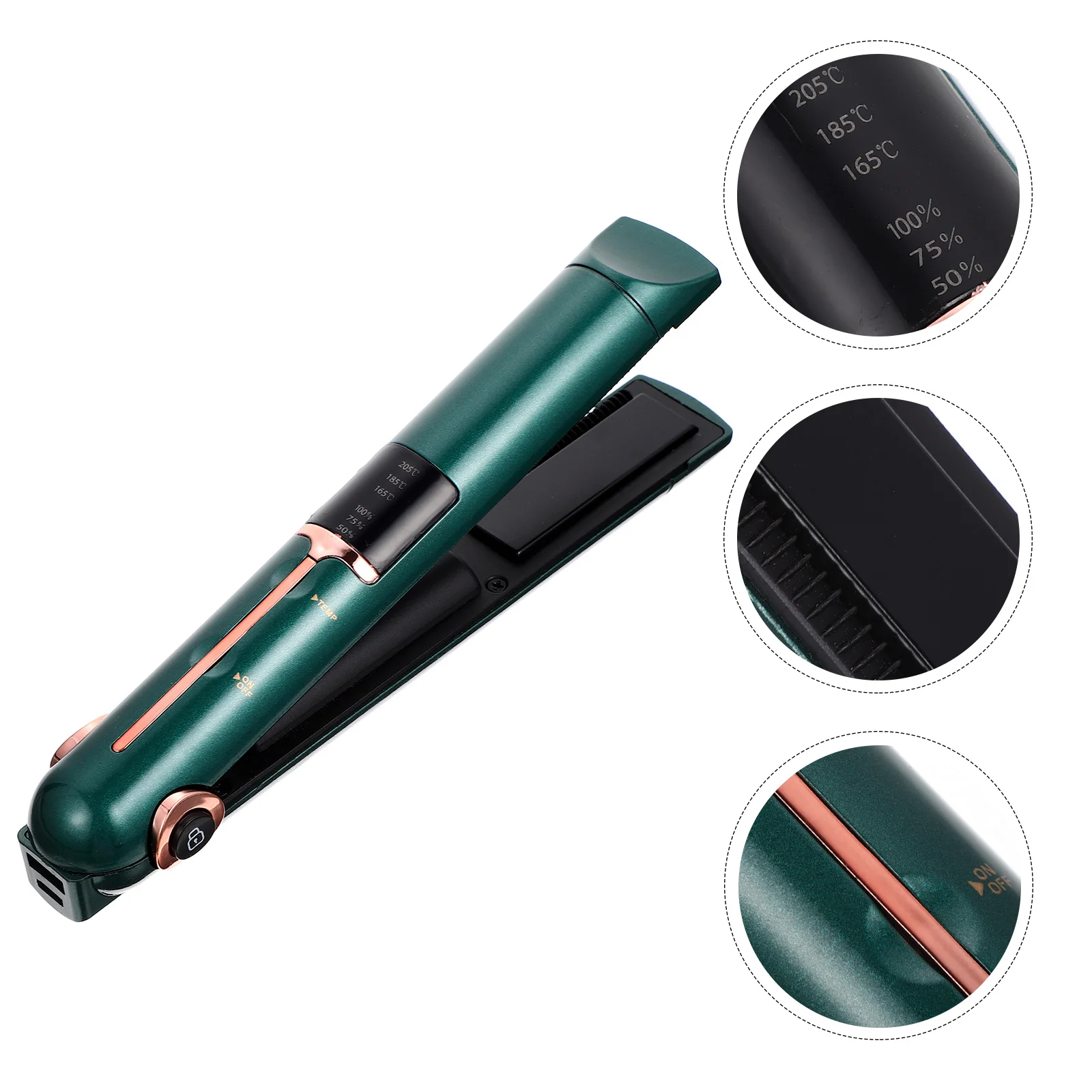 

Curling Iron Mini Hair Straighteners Multifunctional Wireless Curler Abs Travel Girl