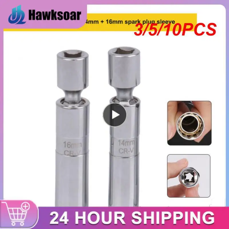 

3/5/10PCS 14mm 16mm Removal Repair Tool Wobble Function Practical Spark Plug Removal Tool Durable Portable