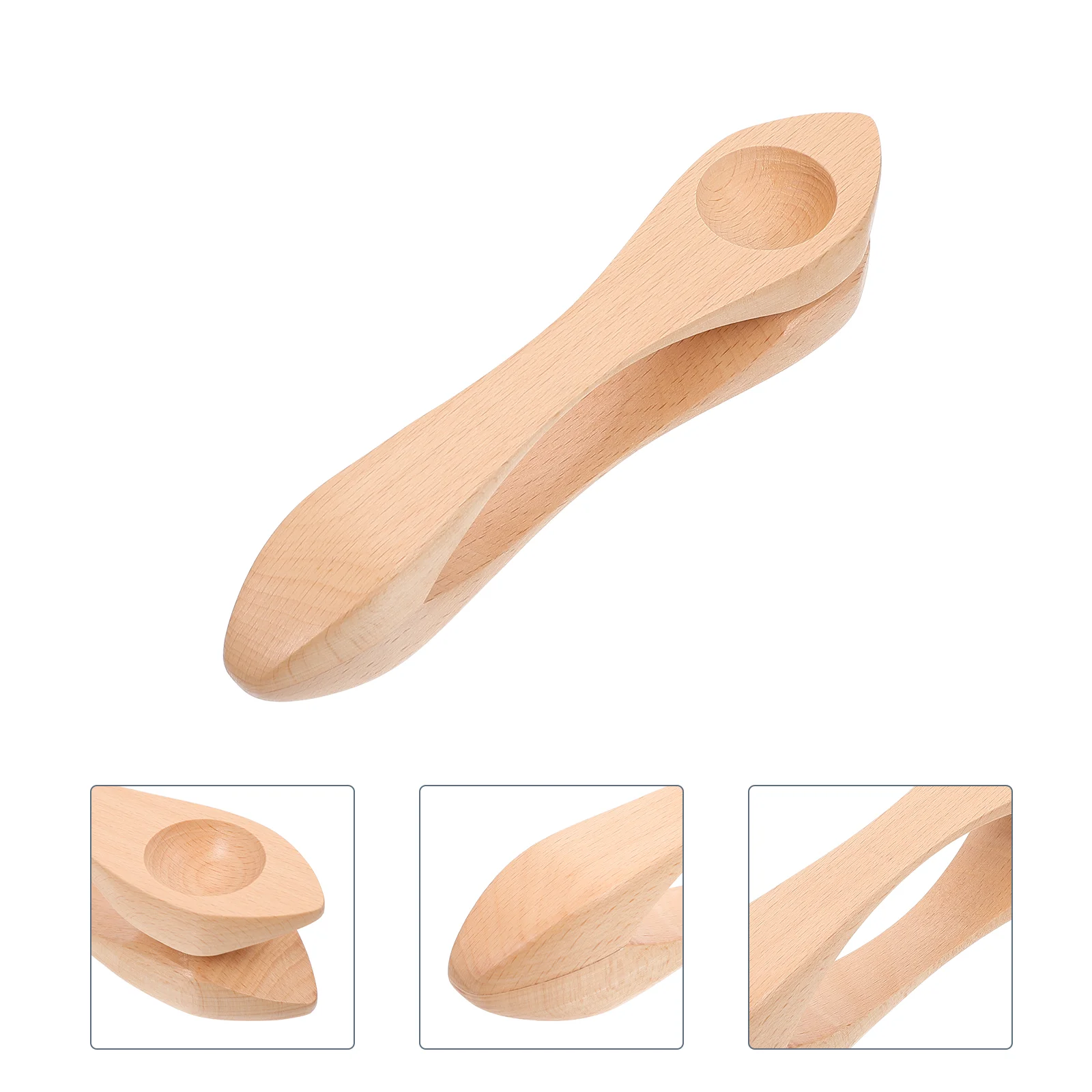 

Wooden Musical Spoon Kindergarten Kid Performance Instrument Percussion Instrument Spanish castanets