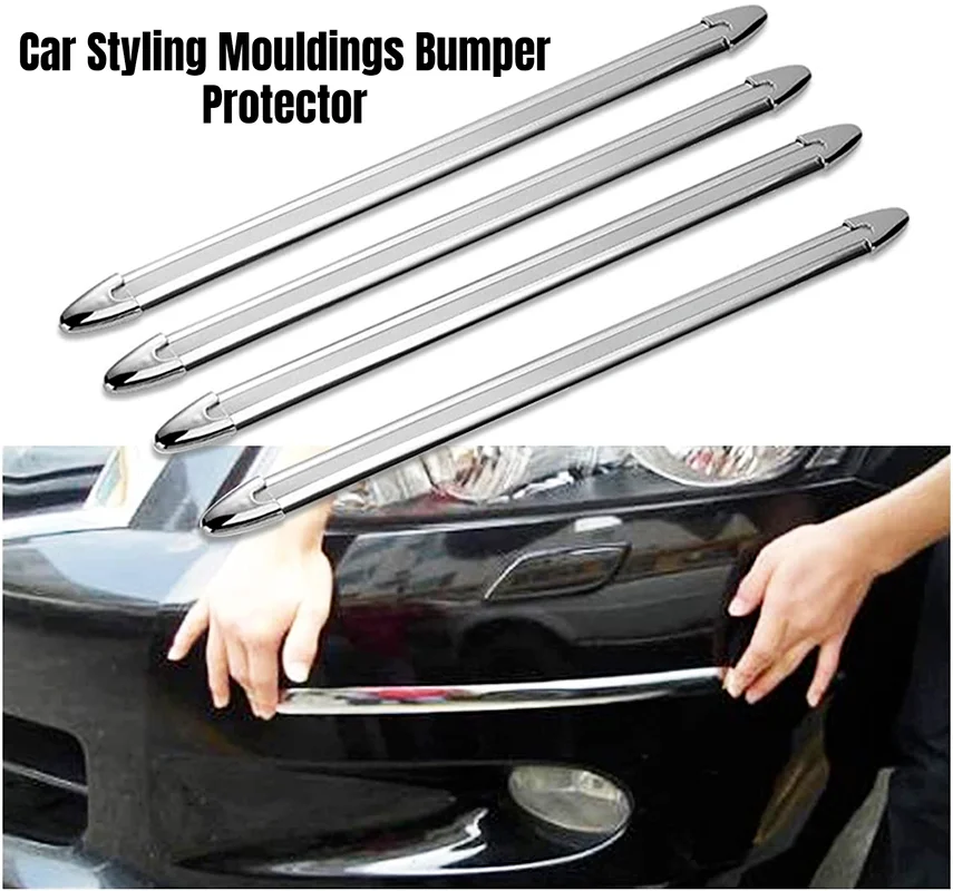 

4pcs Car Anti-Collision Strip Bumper Protector Anti-rub Bar Accessorries Crash Styling Protective Corner Guard Stickers