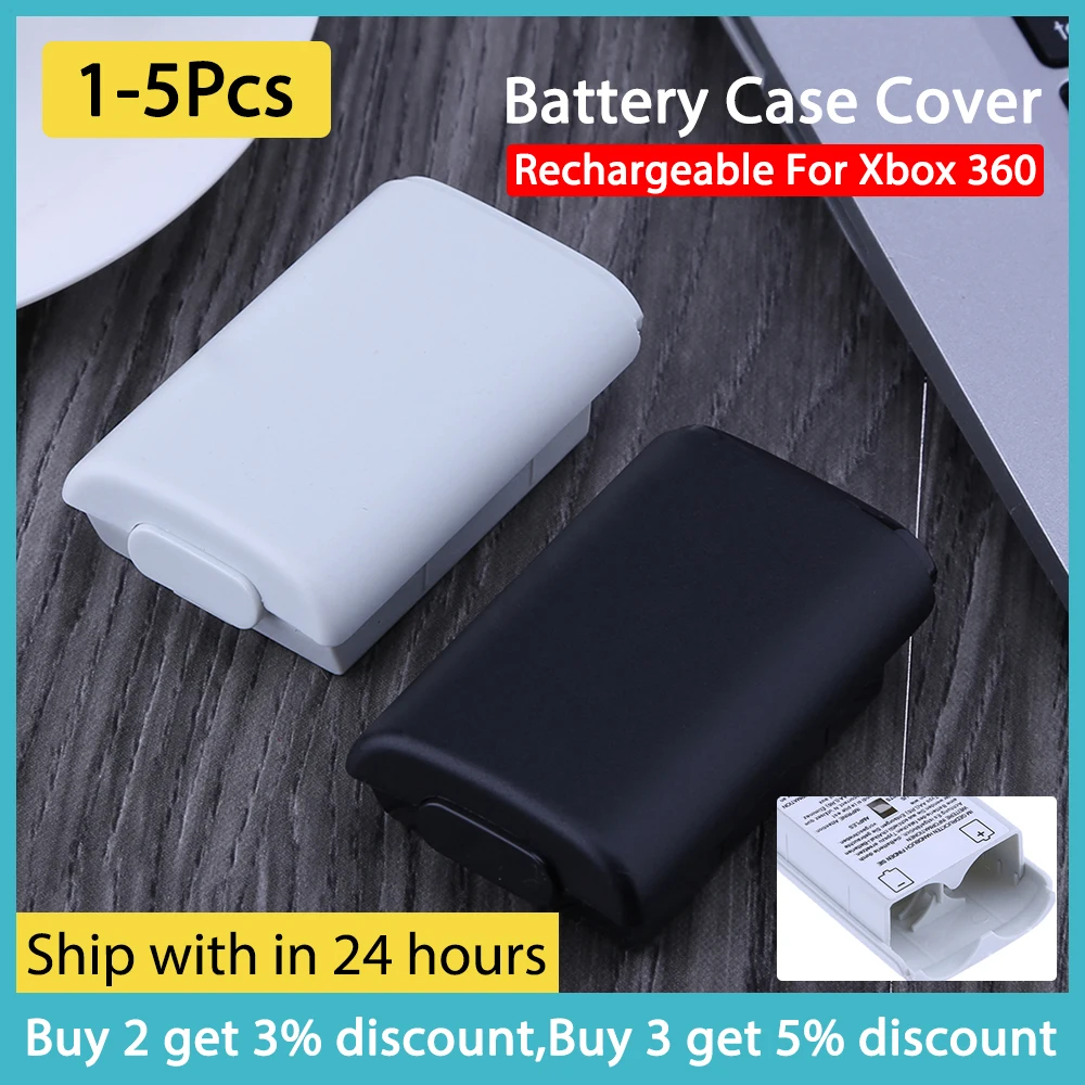 

Чехол для беспроводного контроллера, 1-5 шт., перезаряжаемый аккумулятор, чехол для Xbox 360 с наклейкой, АБС-пластик, медь, Токопроводящая часть, ...