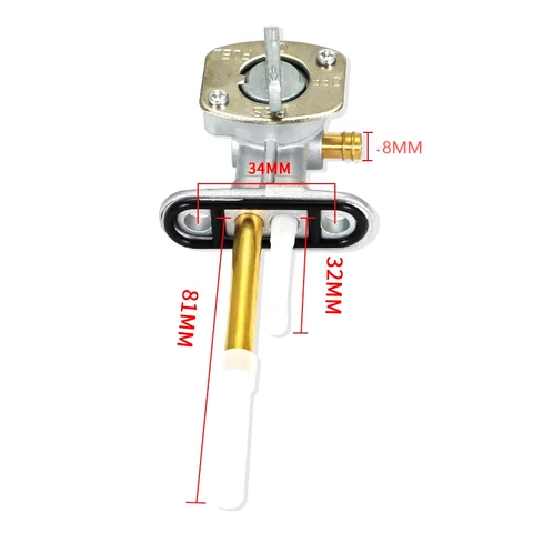 Запорный клапан газового топлива 34 мм для Yamaha Moto-4 YFM 250 350 400 660 Raptor TTR 90 125 230 YFS200 YFZ350 LTZ400 DR