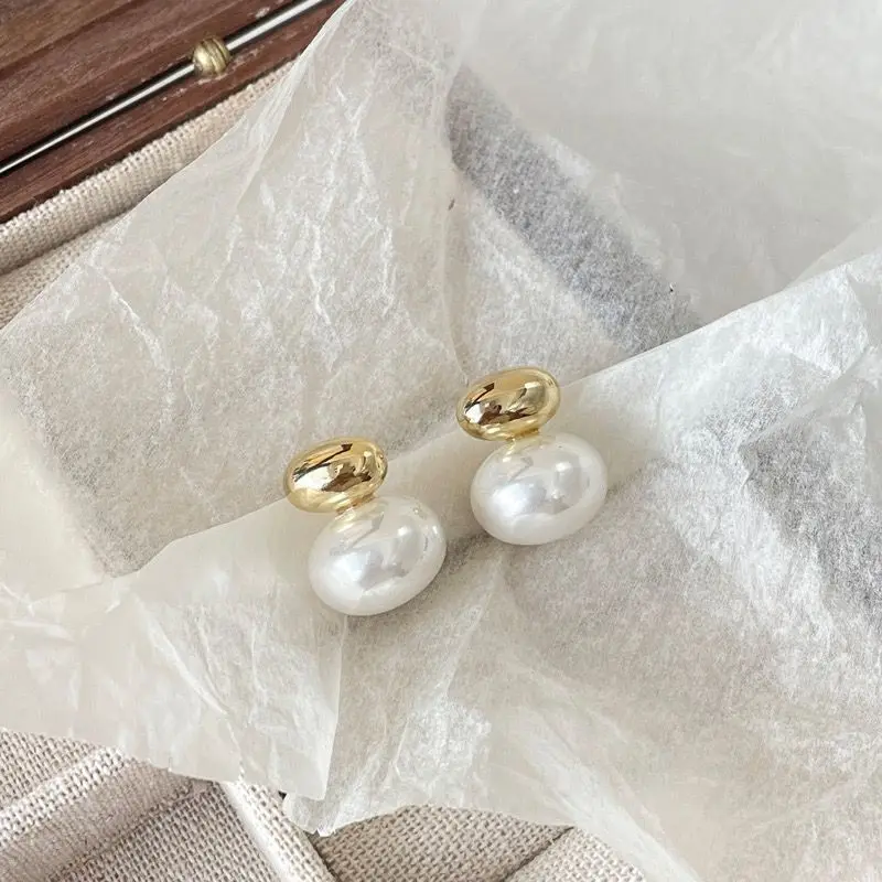 Новинка 2024 Изысканные жемчужные серьги-капли для пожилых модные милые