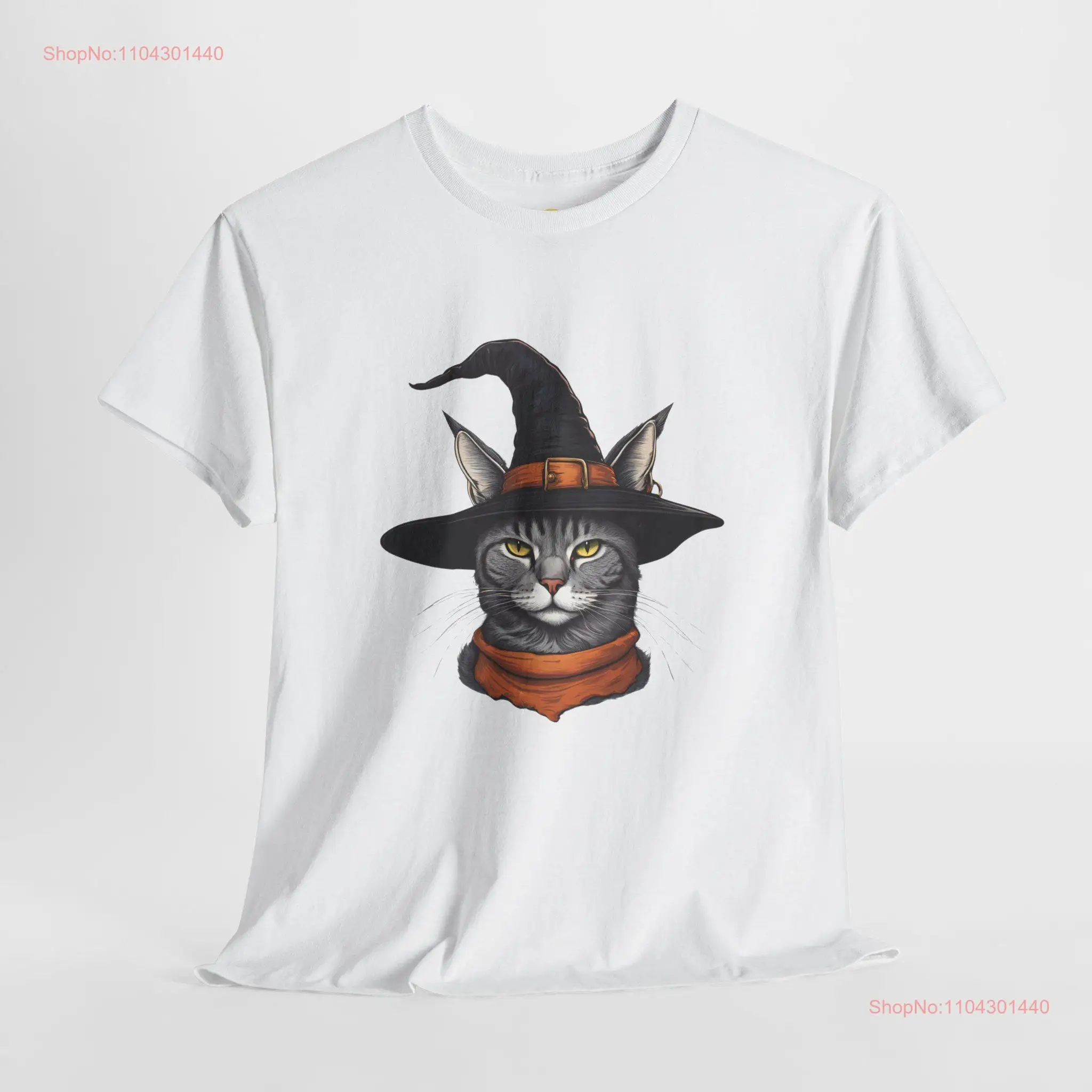 Футболка Mocking Ape 48 плотная хлопковая футболка Cat Witch с длинными или короткими