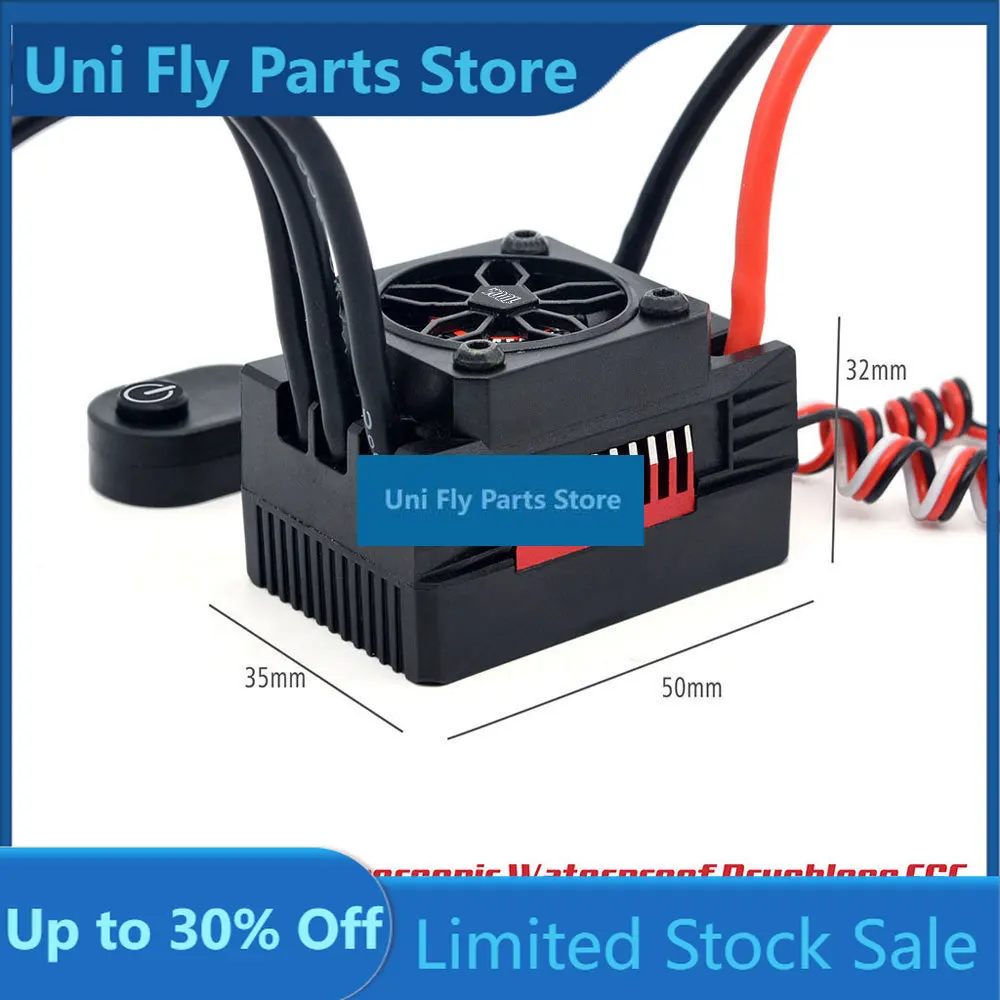 Фото UniFlyRocket RC Supersonic V2 80A 100A 120A 150A ESC Водонепроницаемый бесщеточный регулятор скорости для радиоуправляемых моделей автомобилей 1/8, 1/10, 1/7 №1