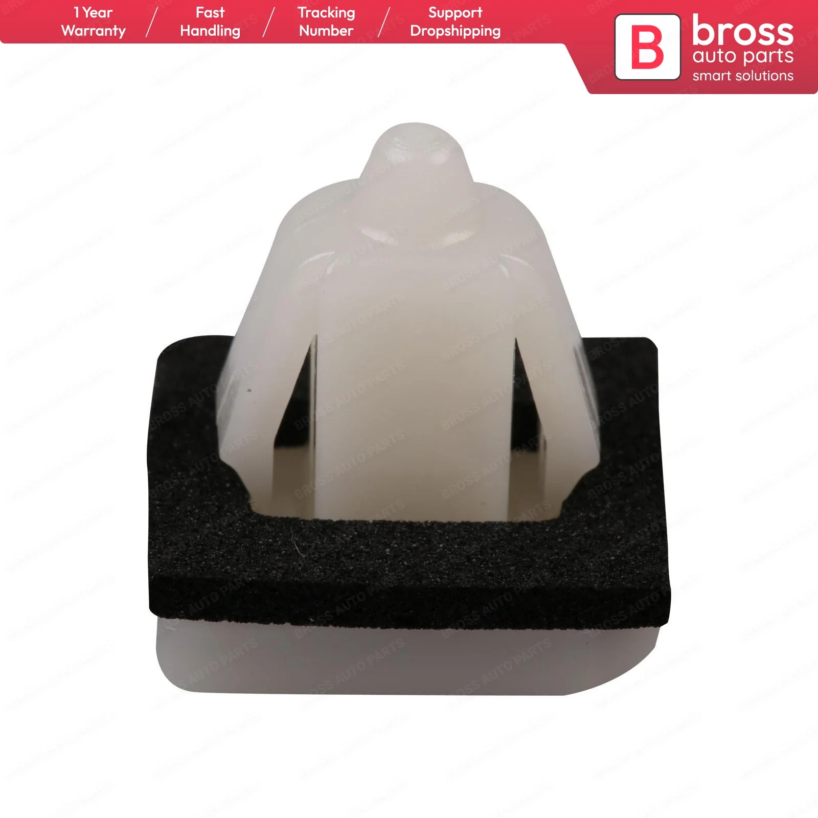 

10 Pieces Side Moulding Grommet, White for Hyundai : 87758-37000