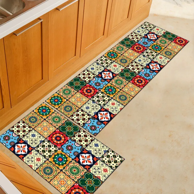 

Kitchen Rugs Baths Nordic Rug Mat Mats Bedroom Long Hall Carpet for Bath Doormat Entrance House Carpets On The Floor Flooring