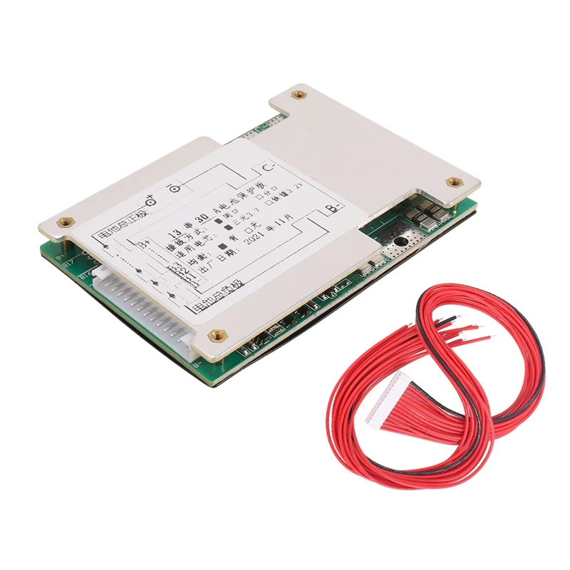 

Защитная плата 13S 48 В 30A литий-ионная литий-полимерная батарея BMS печатная плата с балансирующим радиатором для электробайка электрического ...