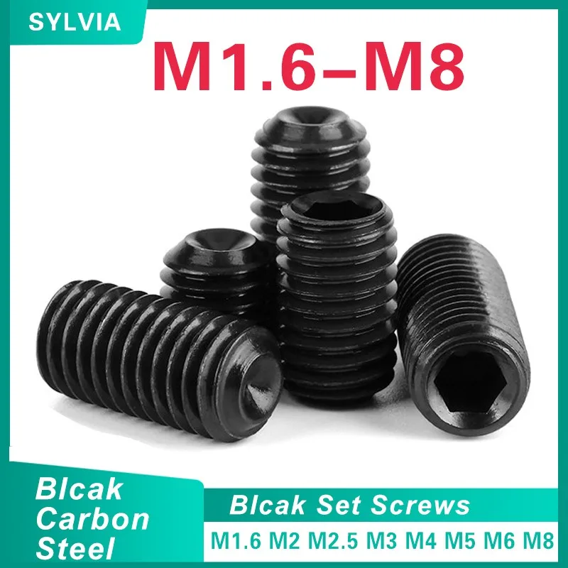 

Набор установочных винтов M1.6-M8, углеродистая сталь, 12.9 класса