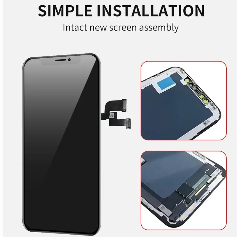 Фото Серия JK Incell для iPhone 11, 12, 13, 14, 15, Pro Max Plus Mini X XS XR, замена преобразователя сенсорного экрана в сборе №4