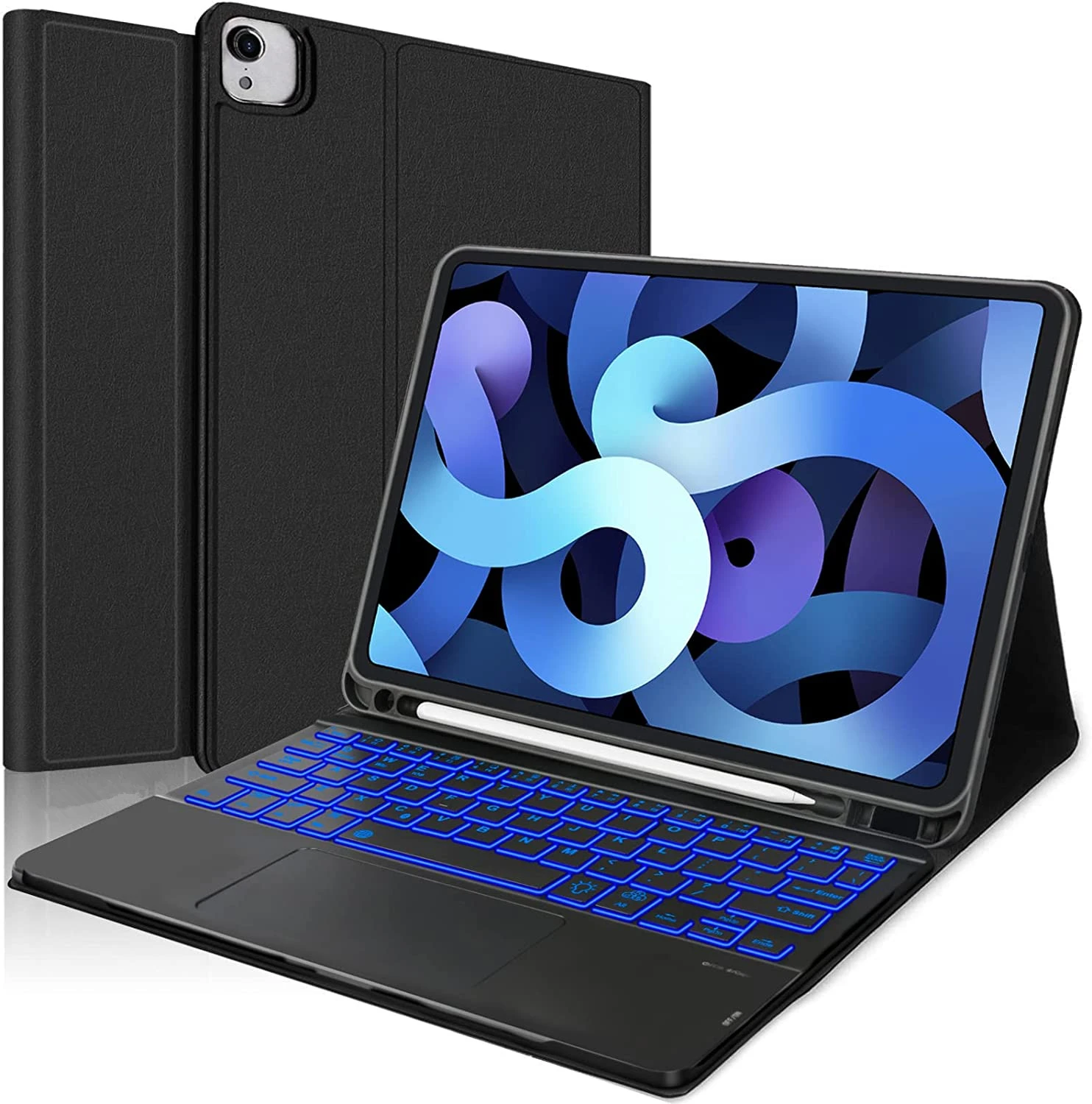Чехол для клавиатуры с подсветкой и сенсорной панелью iPad Air 4 10 9 8th 9th 2 Pro 11 2021 3 5 7