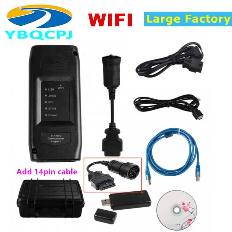 

Real cat ET3 Adapter 3 III ET-3 CAT3 Truck Diagnostic Tool V2019 ET 3 For cat ET3 Communication 317-7485 14pin Cable 9pin Cable