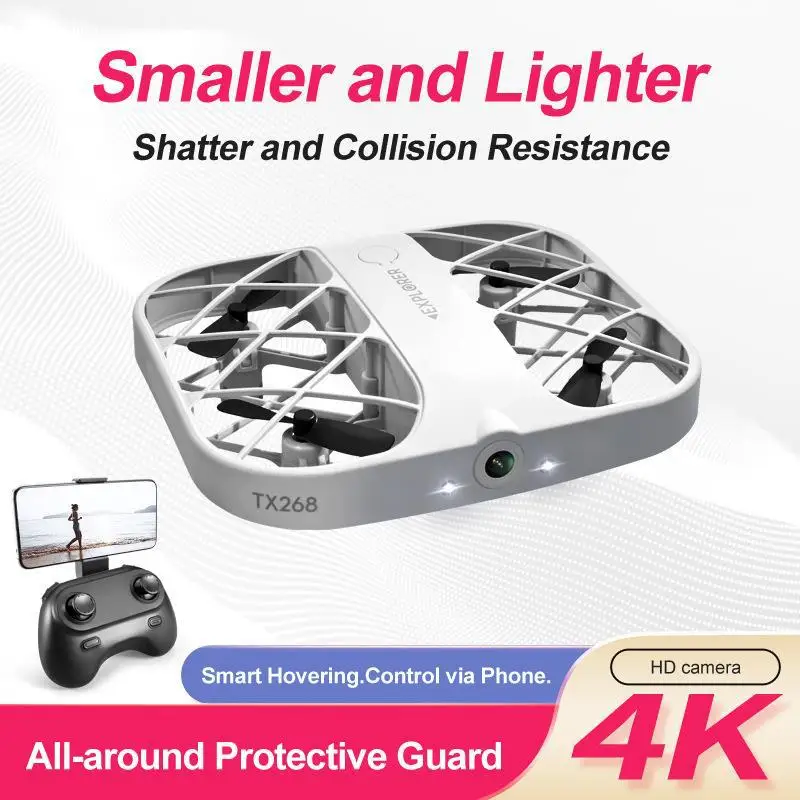 

JJRC H107 RC Mini Grid Quadcopter Drone with 4K 8K WIFI Camera Real-Time Transmission Remote Control Drone Headless Kids RC Toys