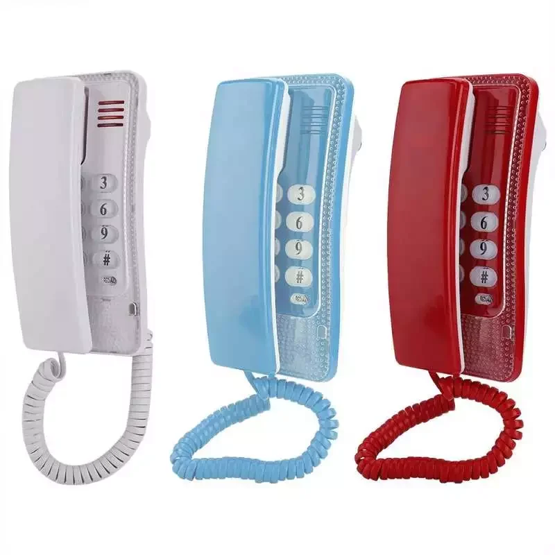 

mini telephone Wall Mount Landline Telephone Extension No Caller ID Home Phone For Hotel Family