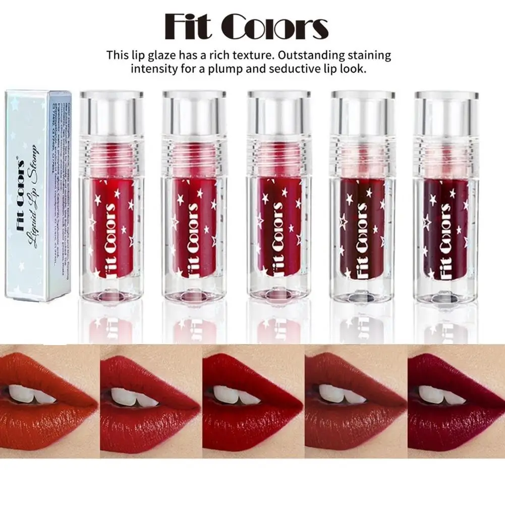 

Fit Colors 5 Colors Lipstick Liquid Lip Oil Makeup Lip Gloss Lip Staining Moisturizing Lip Dyed Lip Tint Cosmetic