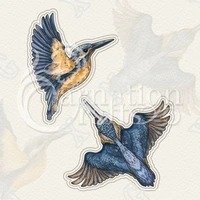 2022 flighted kingfishers metal cutting dies set scrapbook diary decoration embossing template diy gift card handmade craft mold
