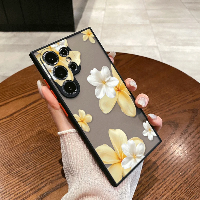 Новый летний чехол для телефона с желтым цветочным принтом для Samsung Galaxy S26 S25 S24+ S23 Ultra S22 Plus S21 FE S26+ – мягкие чехлы (art.: 3920dcbd2000c) - 3920dcbd2000c