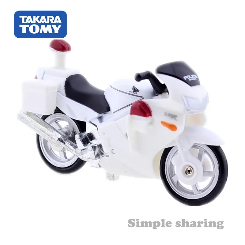 TAKARA TOMY Tomica Diecast No 004 Honda Police Мотоцикл Литая под давлением автомобильная модель