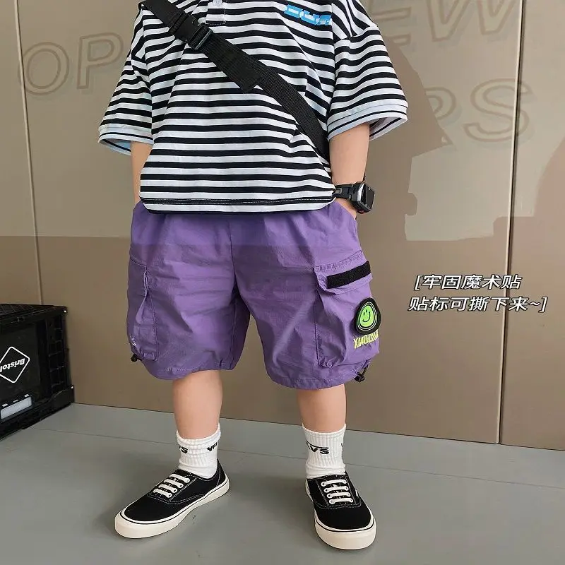 

Summer Children Shorts Cotton Solid Elastic Waist Shorts For Boys Girls Fashion Sports Pants Toddler Panties Kids Beach Clothing