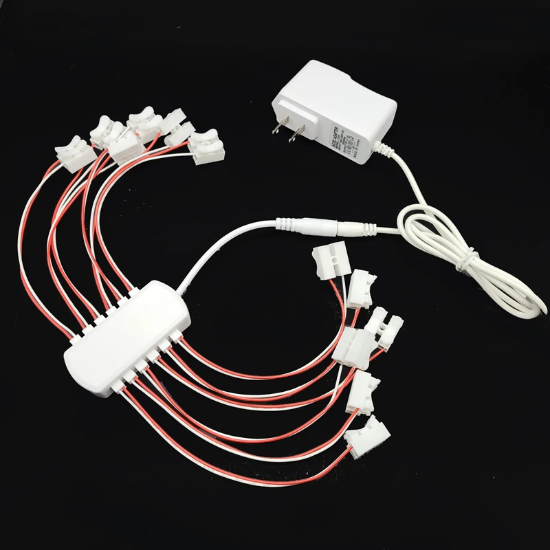 Power Supply With 12 Ports Usb Plug Portable Power Output For Model Lamp/railway/railroad/train Layout