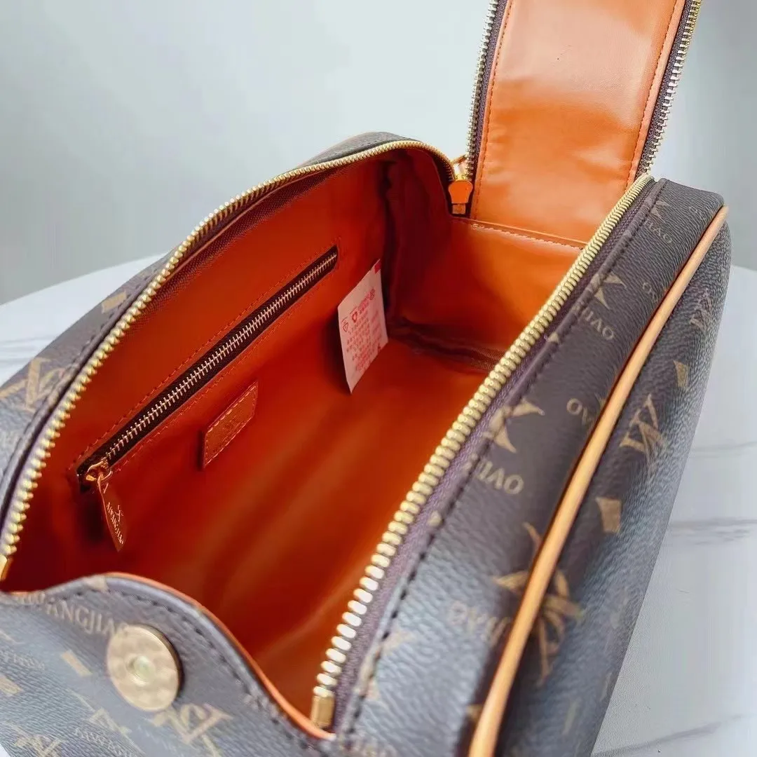 Женская сумка для макияжа с изображением старого цветка новый стиль