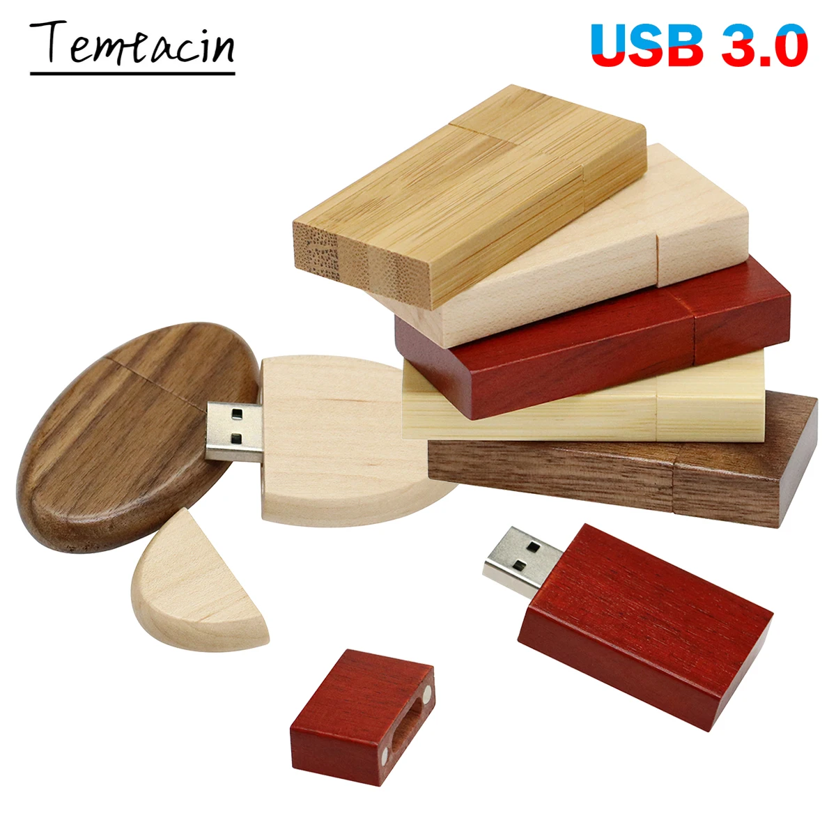 

USB 3,0 деревянный блок, высокоскоростной USB флеш-накопитель, красный деревянный флеш-накопитель, 16 ГБ, 32 ГБ, 64 ГБ, 128 ГБ, USB-накопитель, диск, устро...