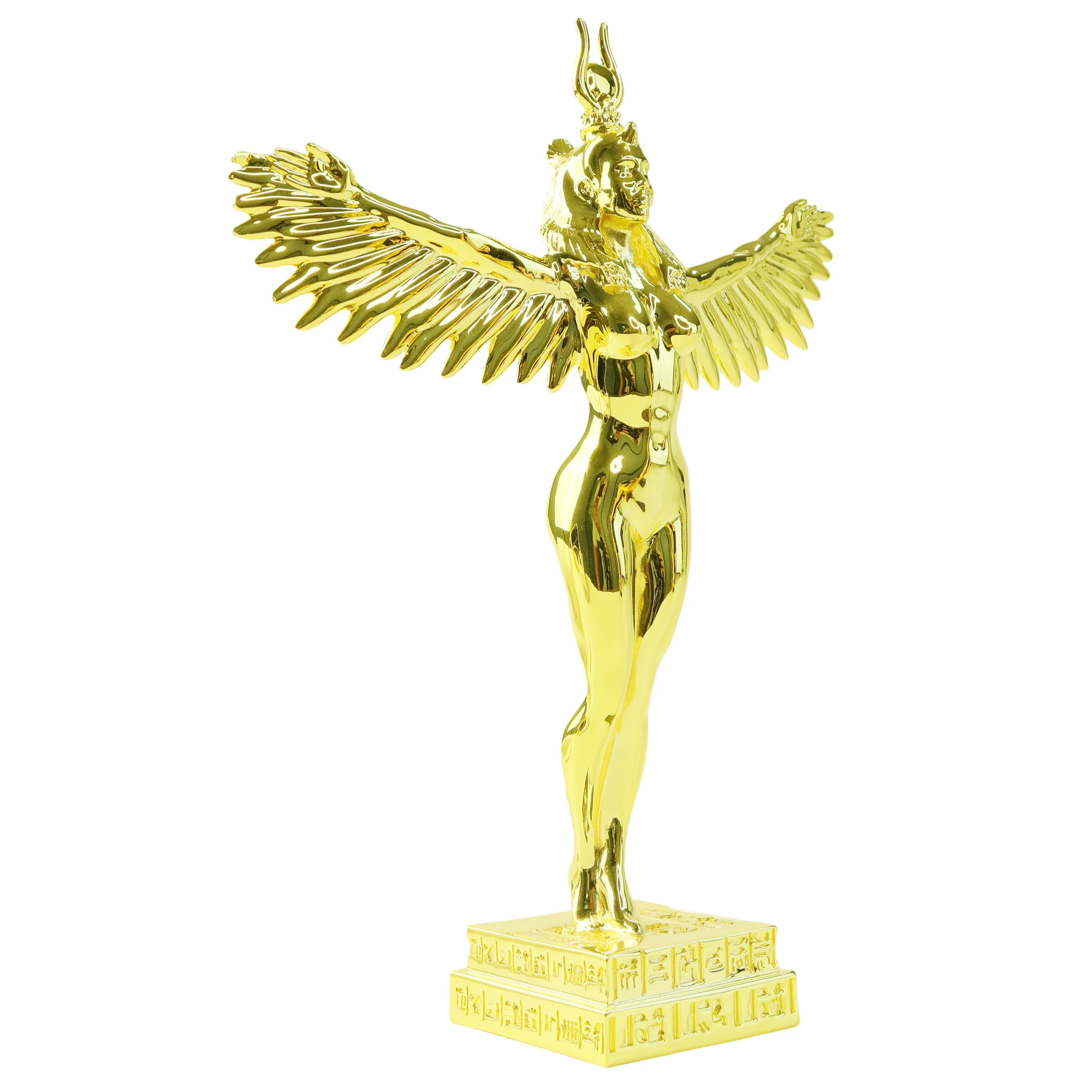 Фабрика на заказ новая тенденция золотые металлические поделки крылья ангела