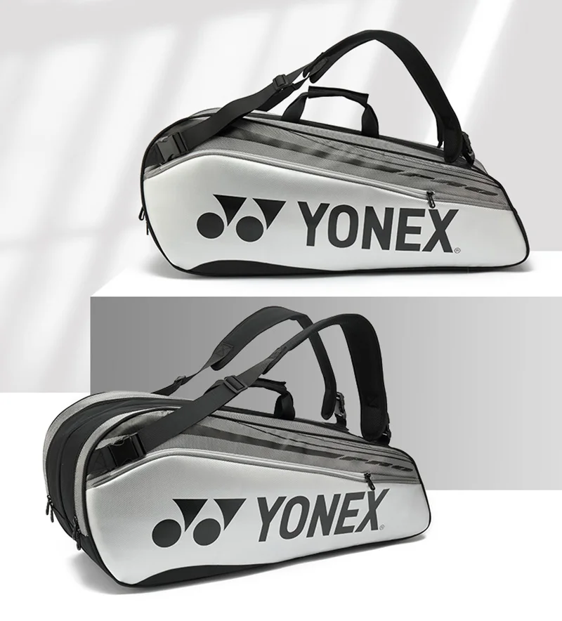 Genuine New YONEX Tennis Racket Shoulder Bag High Quality Sports Badminton Bag Backpack For Women Men Holds Up To 6 Rackets