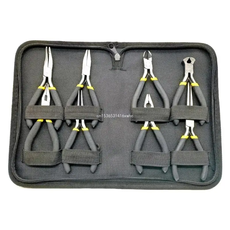 

Dropship 8PCS/Set Jewelry Making Pliers Flat Pliers Diagonal Pliers Sharp-Nose Plier Set
