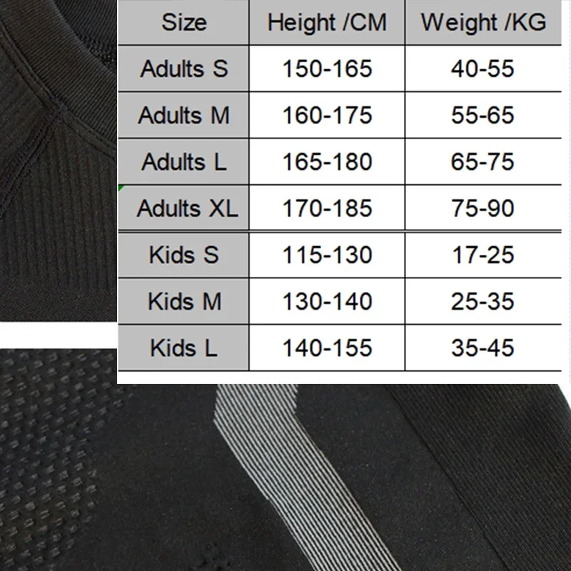 Мужской женский детский комплект нижнего белья для катания на лыжах мальчиков и