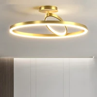 modern round led ceiling lamp nordic home decor bedroom kitchen island dining table indoor lighting fixture hanging lamp 96260v