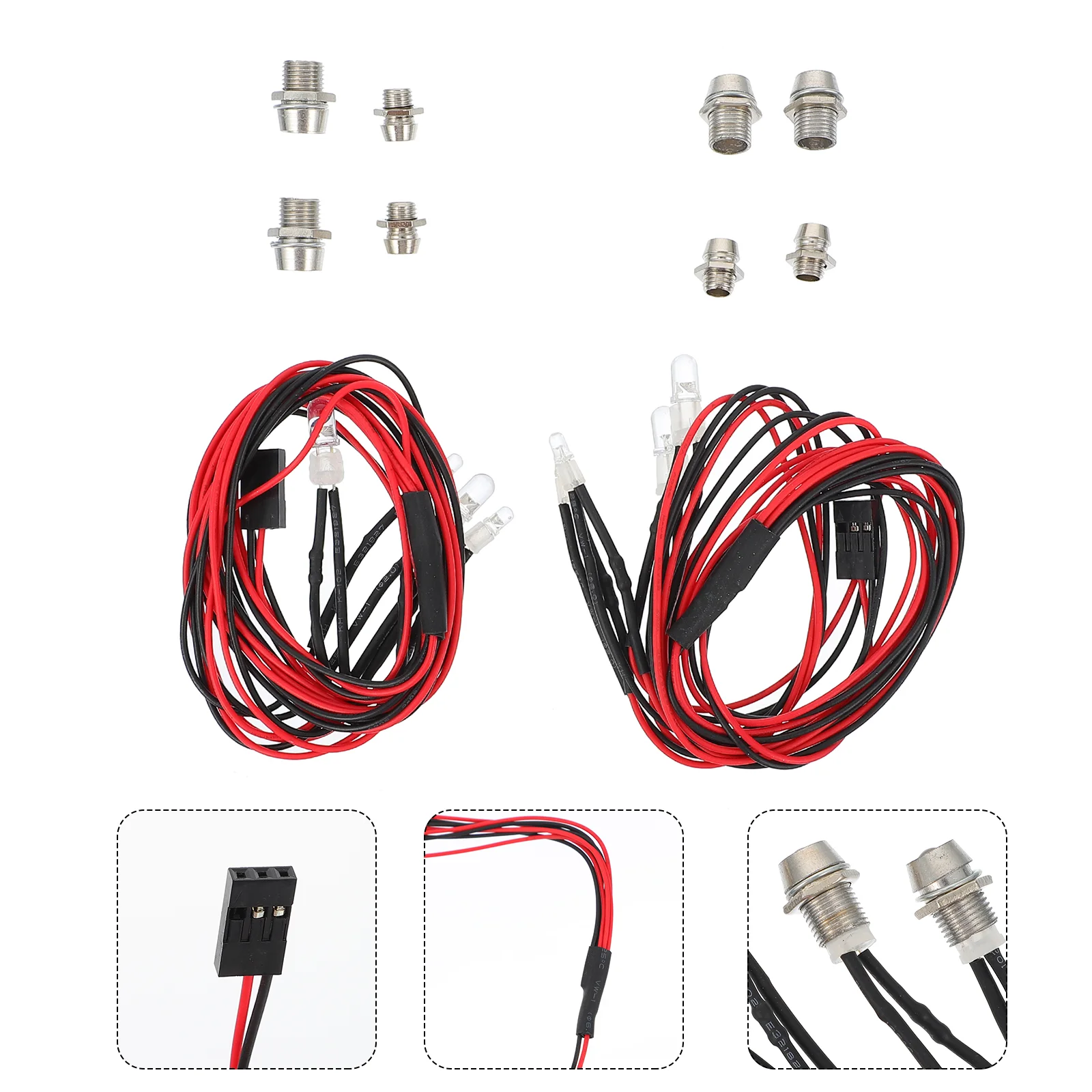 

Car Rc Light Led Controlled Remote Lamp Set Accessoriestaillight Ligh Truckheadlight Model Headlights