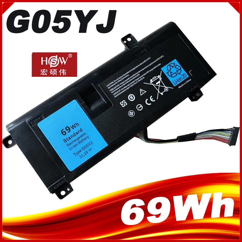 

GO5YJ G05YJ Laptop Battery For DELL Alienware 14 A14 M14X R3 R4 0G05YJ Y3PN0 8X70T 14D-1828 14D-2728 14D-4528