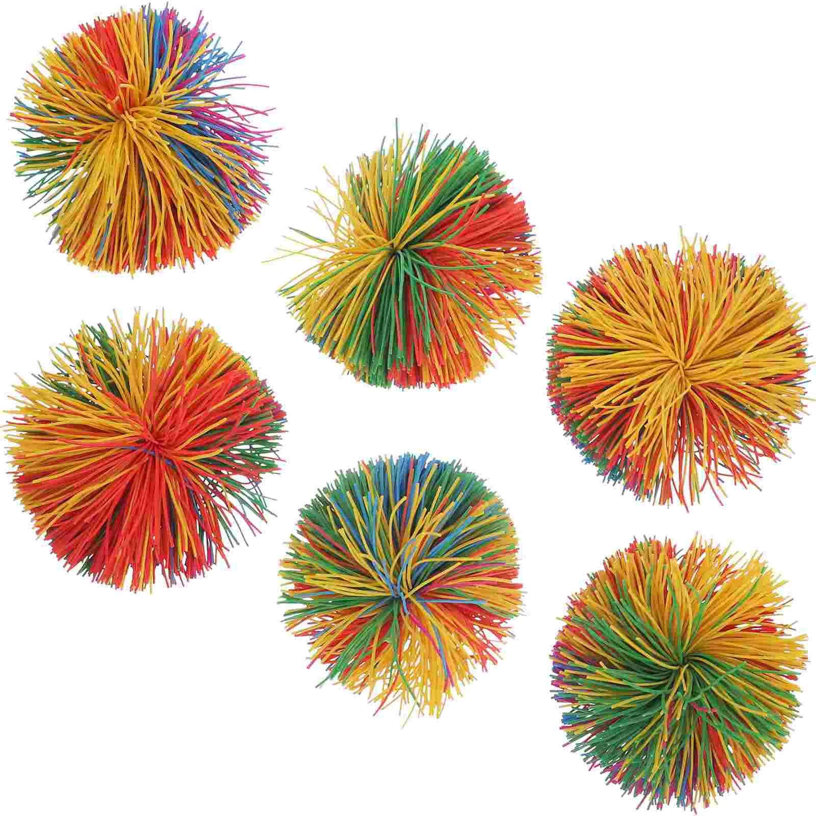 

Ball Balls Koosh Sensory Kids Stress Bouncing Fluffy Bouncy Colorful Bulk Stringy Fidgets Toys Toy Puffer Rainbow Toddlers