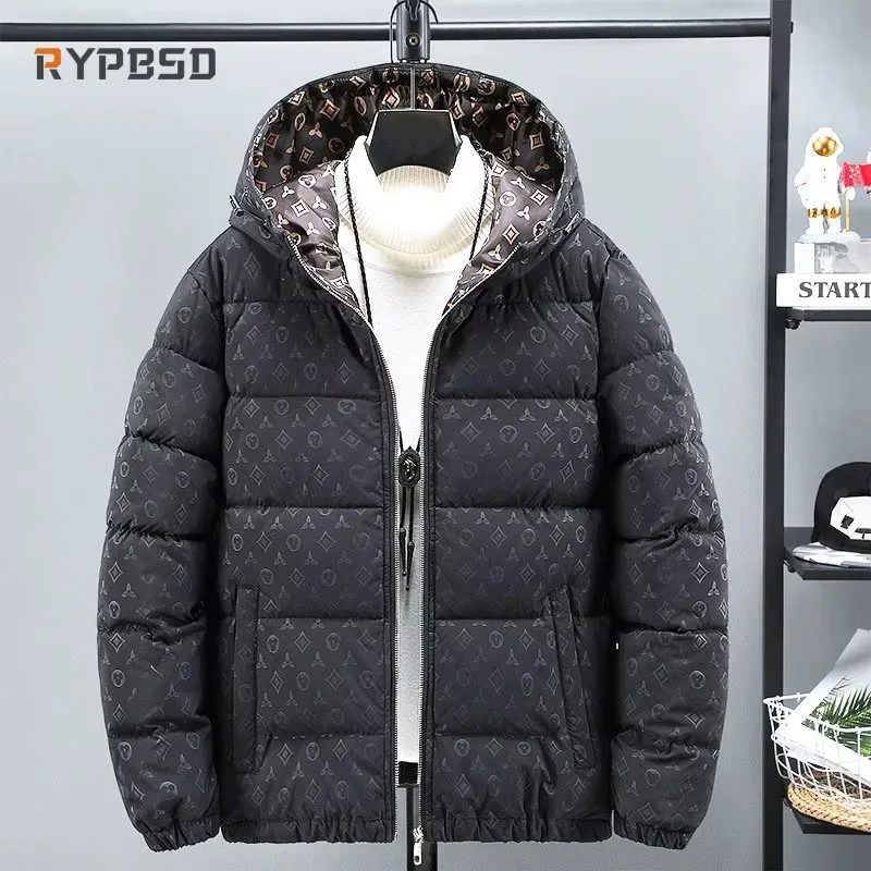 Зимняя куртка-пуховик для мужчин корейская повседневная куртка в стиле