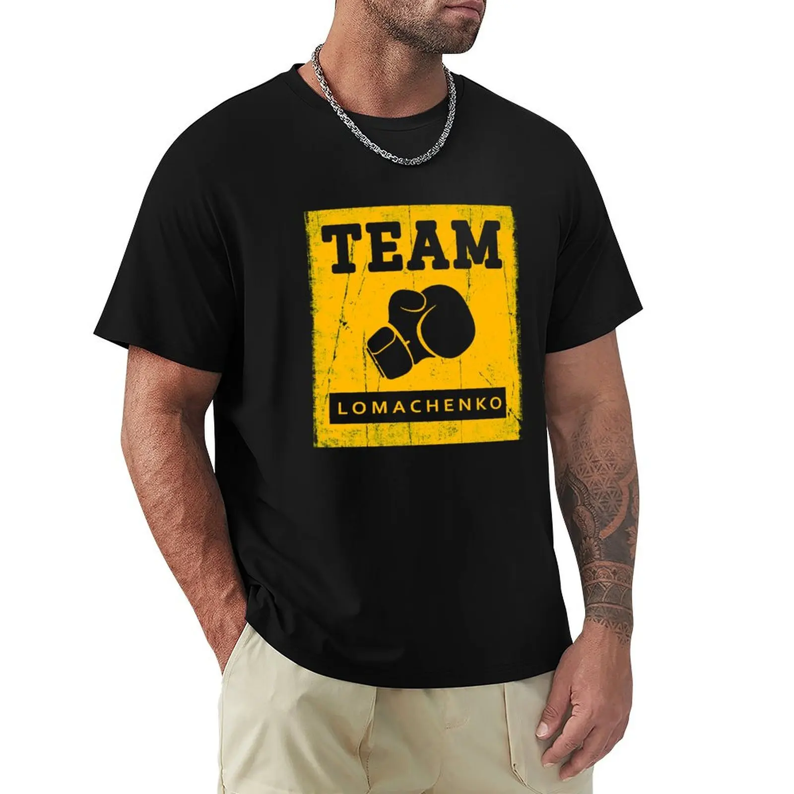 Team Lomachenko Fan T-Shirt customizeds anime tshirt men t shirts