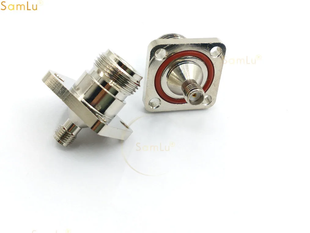 20 шт. медный радиочастотный соединитель типа N Мама в гнездо SMA фланцевая