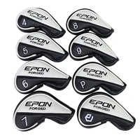 general purpose e pon golf iron head covers with magnetic closure pu golf irons set covers 4 9 p8pc free shipping