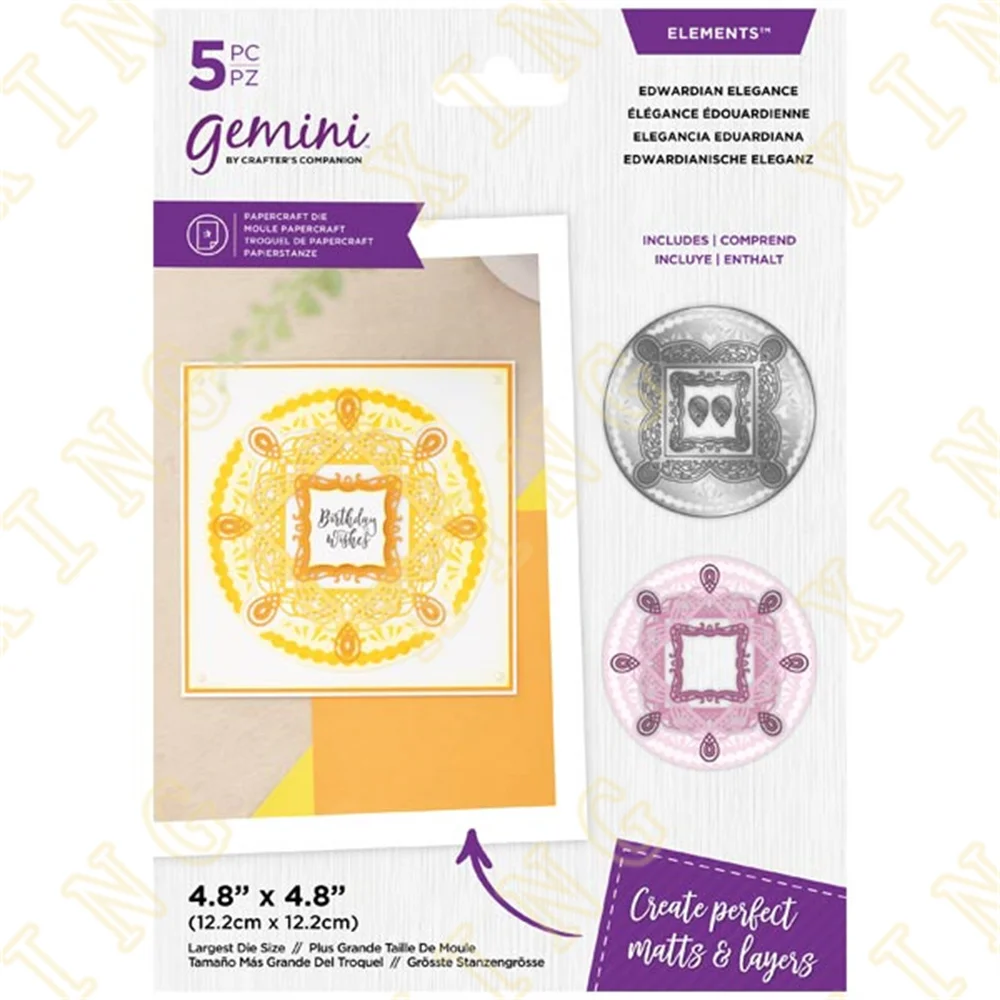 

Edwardian Elegance Metal Cutting Dies Scrapbook Diary Decoration Stencil Embossing Template Diy Greeting Card Handmade New