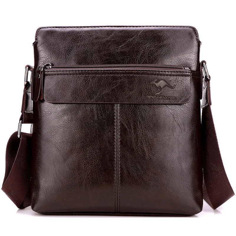 Handbag Shoulder Bag For Men Fashion Casual PU Leather Retro Messenger Bag Stylish Leisure Male Crossbody Shoulder Bag