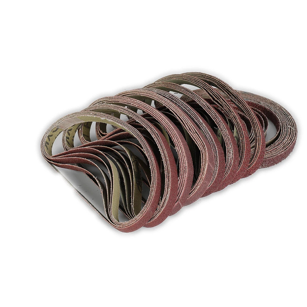 50pcs/Set 330*10mm Sanding Belts Abrasive Bands For Belt Sander Aluminium Oxide Abrasive Tools For Woodworking Metal