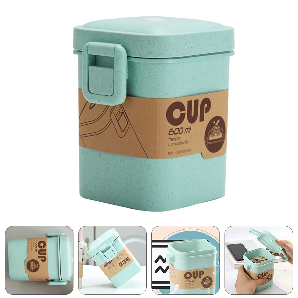 

Soup Insulated Container Box Thermal Lunchjar Cup Wheatbento Straw Mug Microwave Storage Flask Leakproof Can Safe Portable