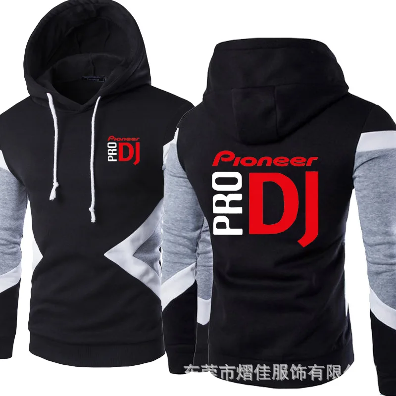 

2021 New Pioneer pro DJ Men Hoodies Harajuku Male Fleece Sportwear Fashion Pullover Sweatshirts Patchwork Casual Zipper Clothing