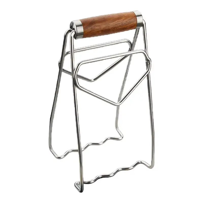 

Stainless Steel Foldable Hot Dish Plate Bowl Clip Pots Gripper Crockery Holder Clamp Tongs Claw Holder Lifting Kitchen Tools